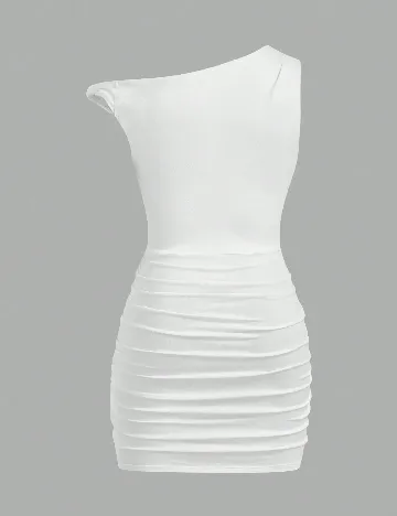 Rochie scurta SHEIN CURVE, alb