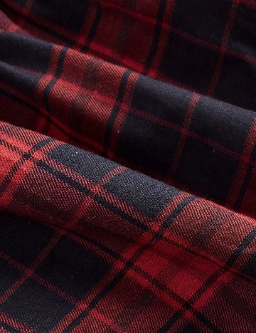 Fusta SHEIN CURVE, rosu/negru