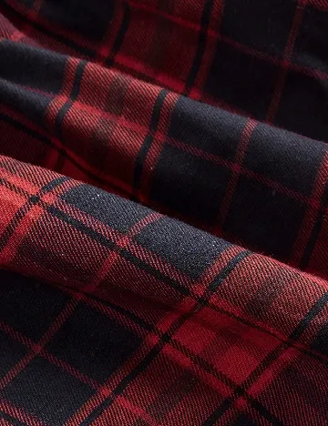 Fusta SHEIN CURVE, rosu/negru