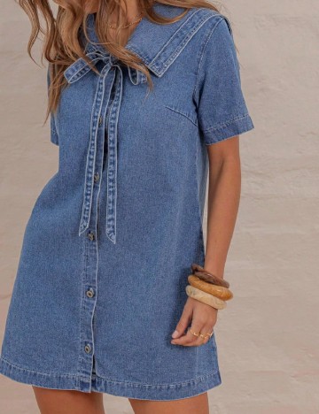 Rochie scurta Aralina, albastru