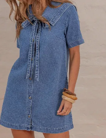 Rochie scurta Aralina, albastru