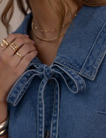 Rochie scurta Aralina, albastru