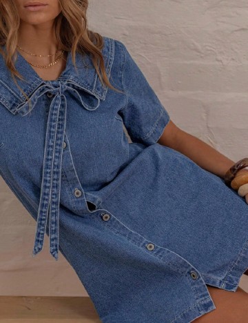 Rochie scurta Aralina, albastru