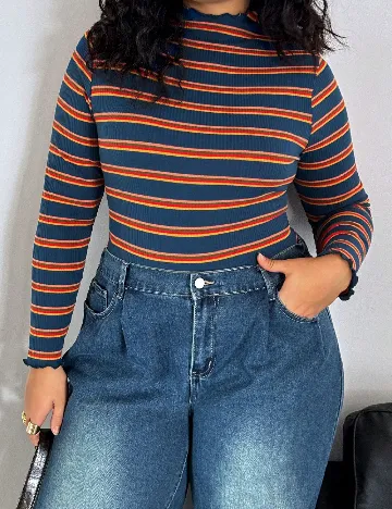 Bluza SHEIN CURVE, albastru