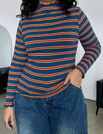 Bluza SHEIN CURVE, albastru