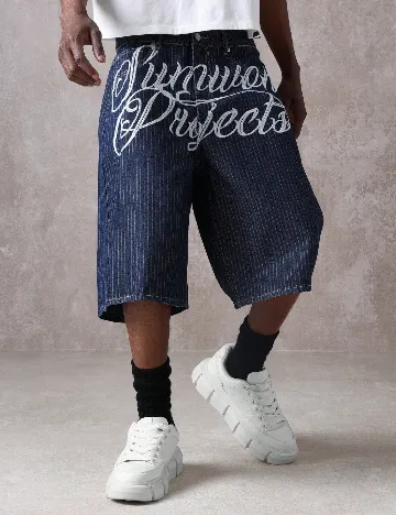 Pantaloni scurti SUMWON, albastru