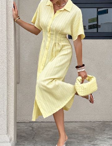 Rochie medie SHEIN, galben