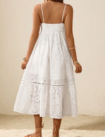 Rochie lunga SHEIN Maternity, alb