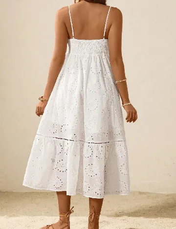 Rochie lunga SHEIN Maternity, alb