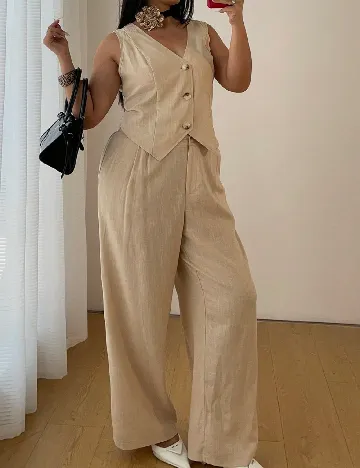 Compleu SHEIN CURVE, crem