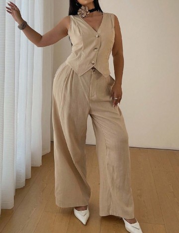 Compleu SHEIN CURVE, crem