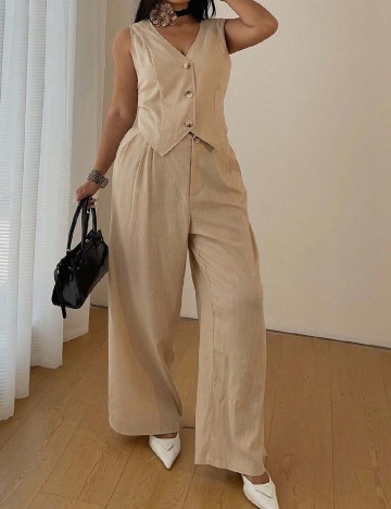 Compleu SHEIN CURVE, crem