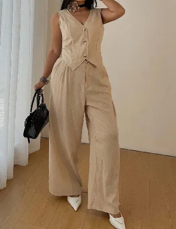 Compleu SHEIN CURVE, crem