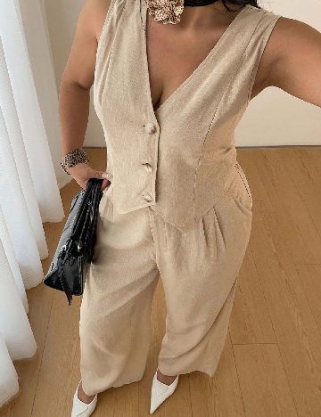 Compleu SHEIN CURVE, crem