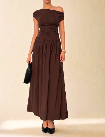 Rochie lunga SHEIN, maro