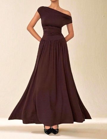 Rochie lunga SHEIN, maro