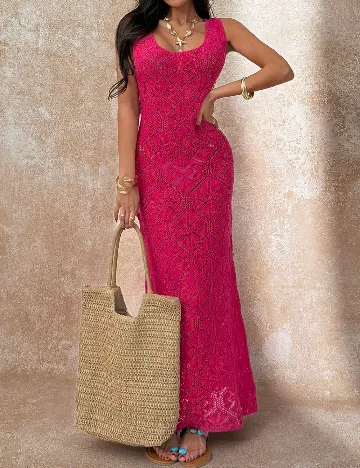 Rochie de plaja SHEIN, roz