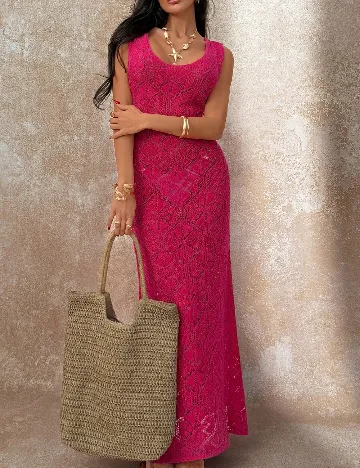 Rochie de plaja SHEIN, roz