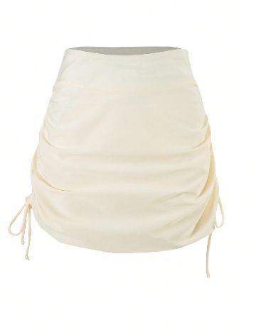 Fusta de plaja SHEIN, galben