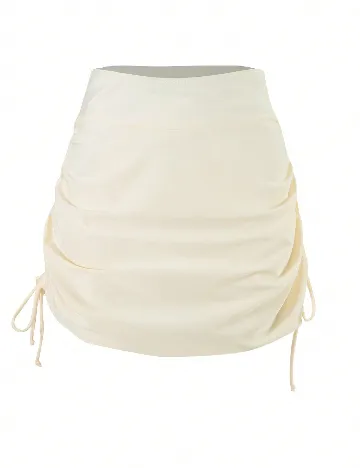 Fusta de plaja SHEIN, galben