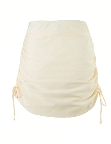 Fusta de plaja SHEIN, galben