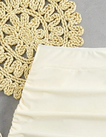 Fusta de plaja SHEIN, galben