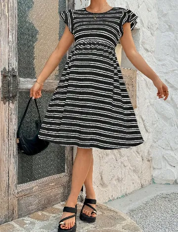 Rochie medie SHEIN Maternity, negru