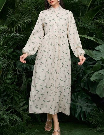 Rochie lunga SHEIN, crem