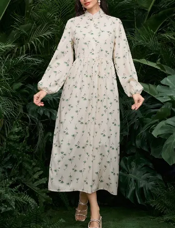 Rochie lunga SHEIN, crem