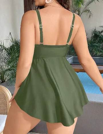 Costum de baie SHEIN CURVE, verde