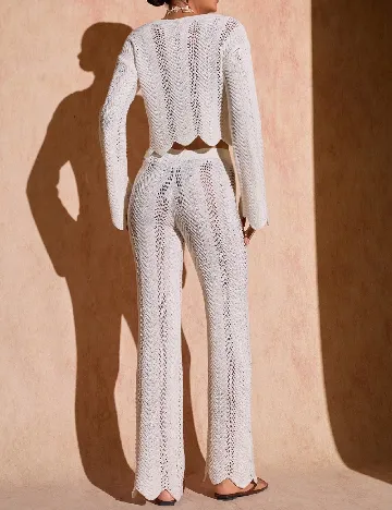 Compleu De Plaja SHEIN, alb