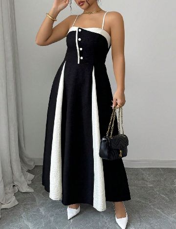 Rochie lunga SHEIN CURVE, negru