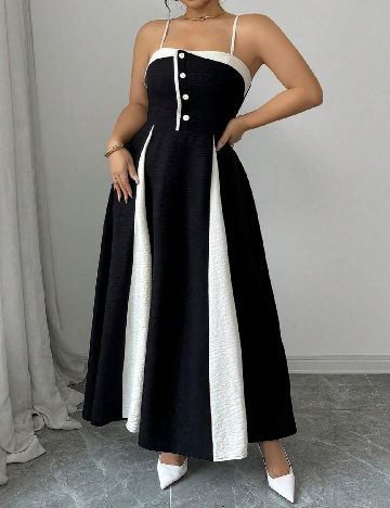 Rochie lunga SHEIN CURVE, negru