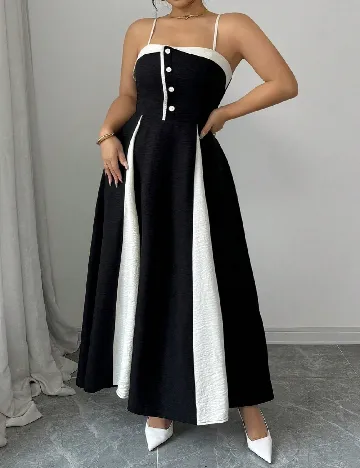 Rochie lunga SHEIN CURVE, negru