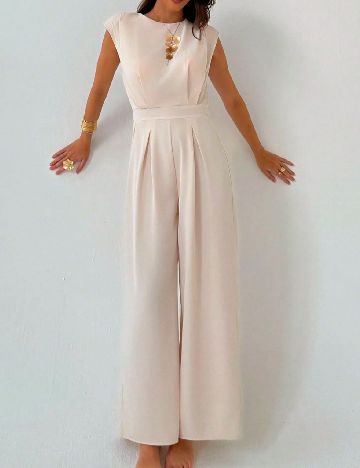 Salopeta SHEIN, crem