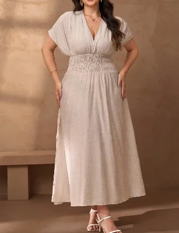 Rochie lunga SHEIN CURVE, crem