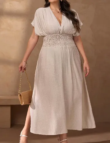 Rochie lunga SHEIN CURVE, crem