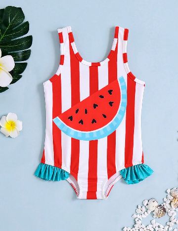 Costum de baie Shein Kids, mix culori