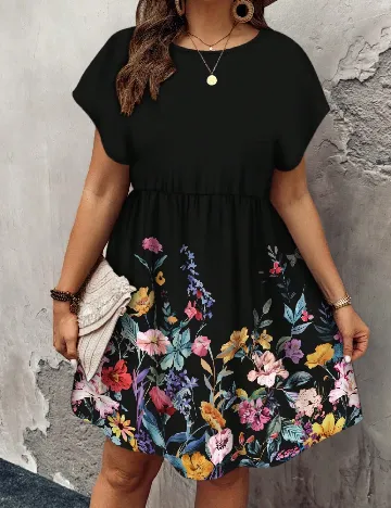 Rochie scurta SHEIN CURVE, negru