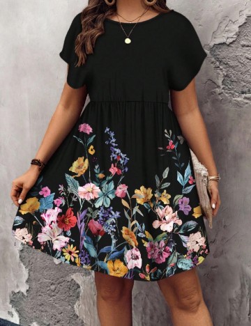 Rochie scurta SHEIN CURVE, negru