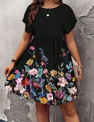 Rochie scurta SHEIN CURVE, negru