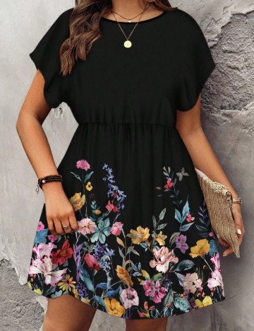 Rochie scurta SHEIN CURVE, negru