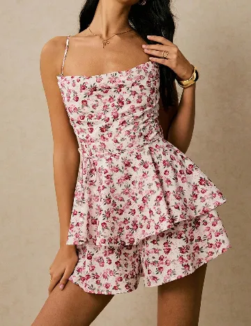 Salopeta SHEIN, floral print