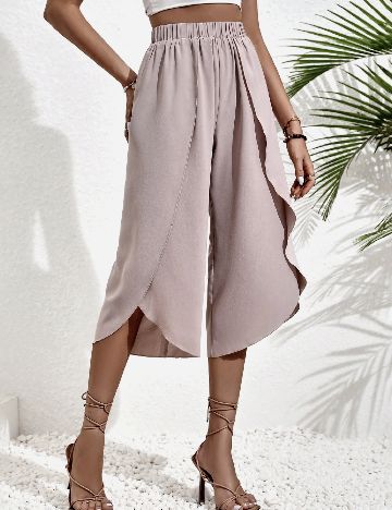 Pantaloni trei sferturi SHEIN, gri