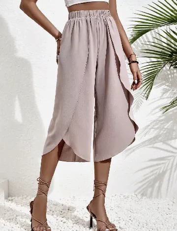 Pantaloni trei sferturi SHEIN, gri