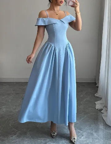 Rochie lunga SHEIN, albastru