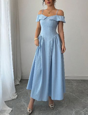 Rochie lunga SHEIN, albastru