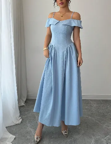 Rochie lunga SHEIN, albastru