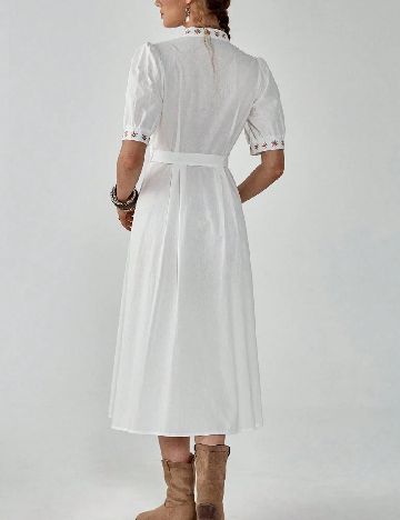 Rochie medie SHEIN, alb