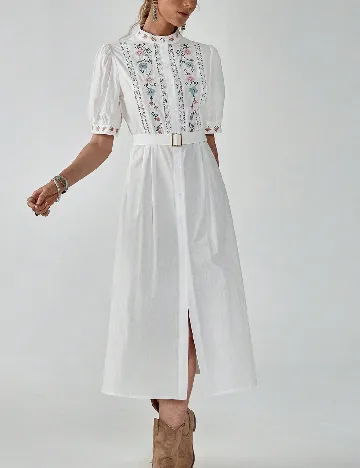 Rochie medie SHEIN, alb